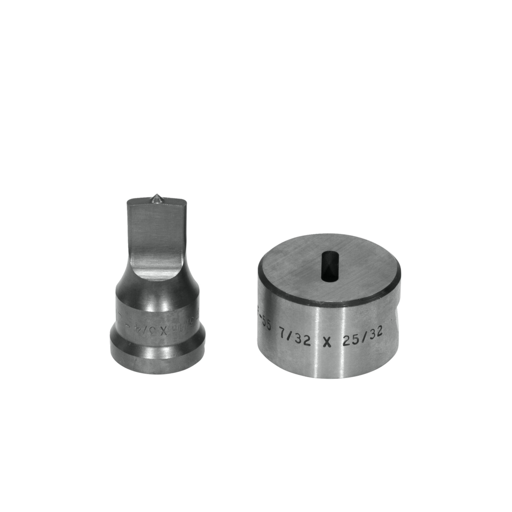 Edwards Ironworkers, Oblong Punch Die Set, Max. Bending Radius 45 °, Model# PDOB3/16X3/4